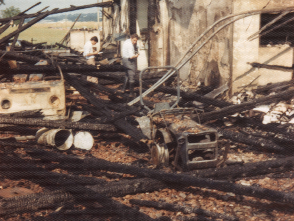 Incendie - 1974 - Dépot Rue Cardinal Journet